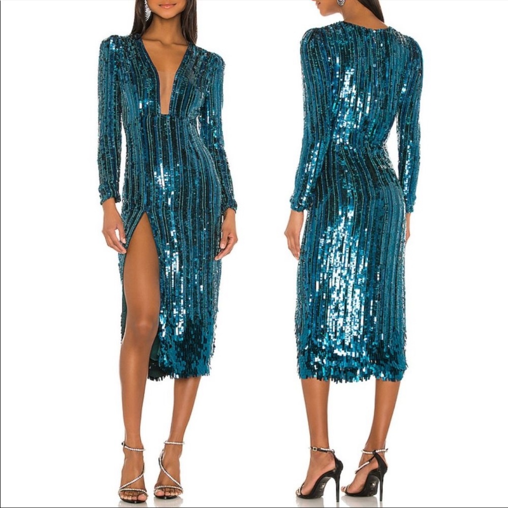 NEW Reve Riche Miesha Dress in Forest Green